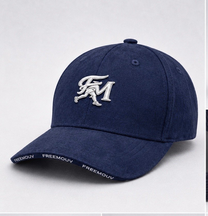 casquette signature bleu minuit