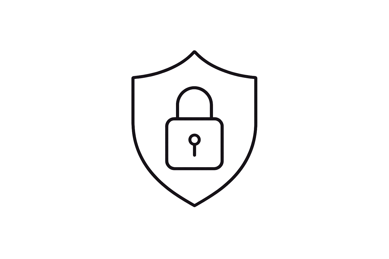 Icone transparente paiement sécurisé